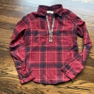 Hollister Women’s plaid Long sleeve